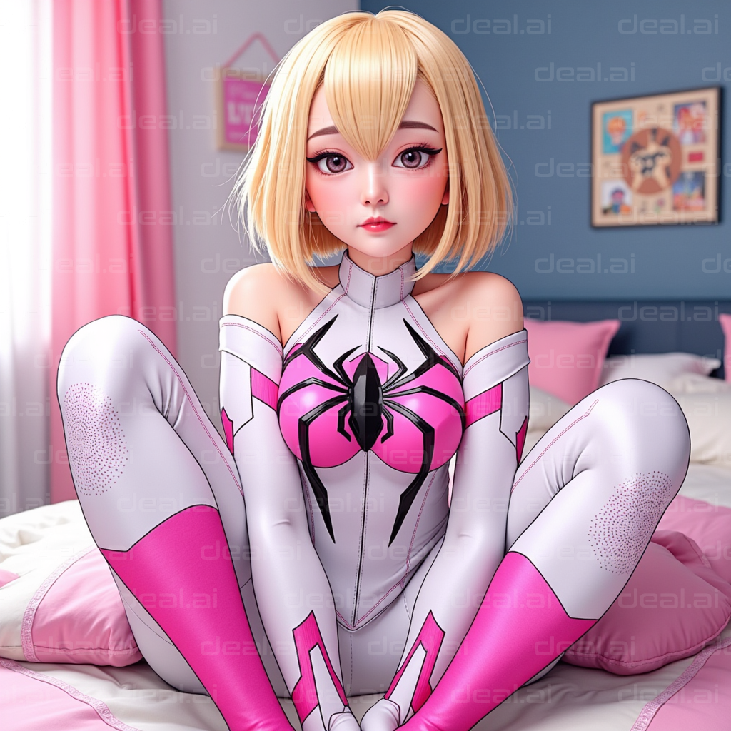 Anime Hero in Stylish Costume