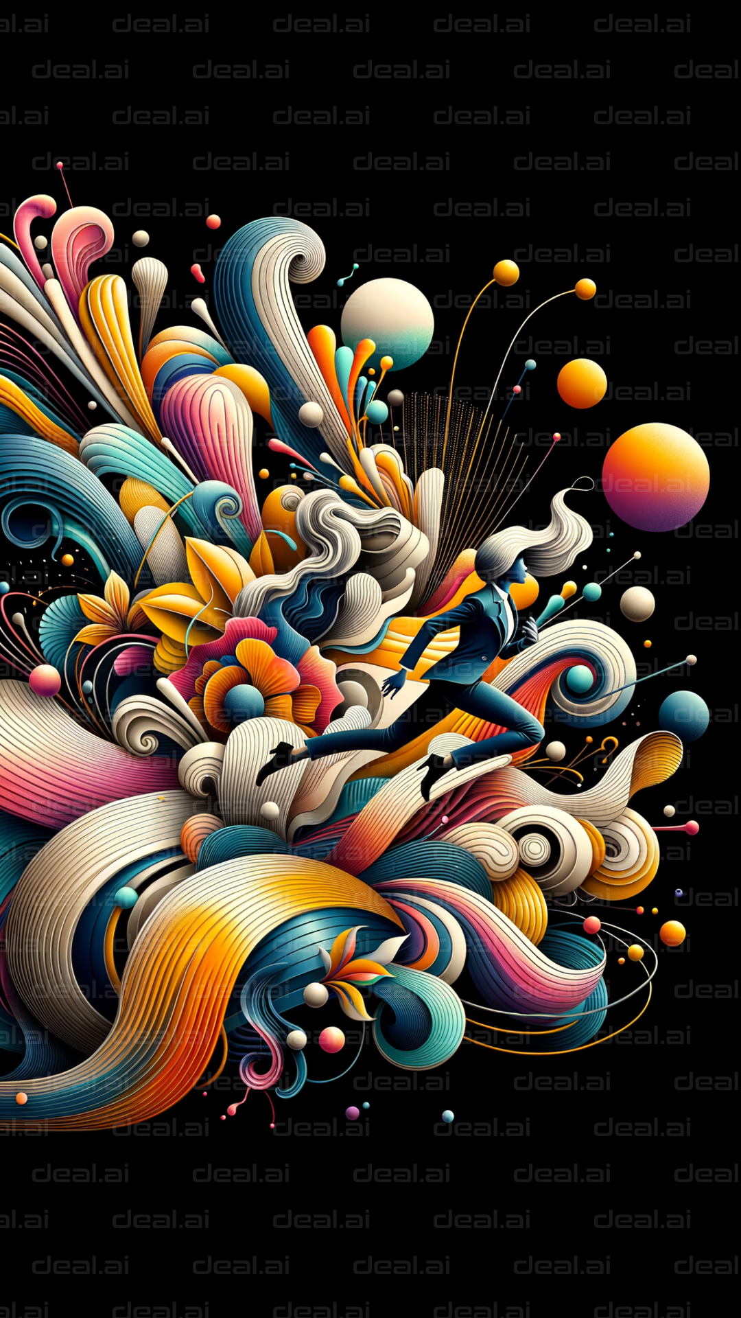 "Colorful Dreams in Motion"