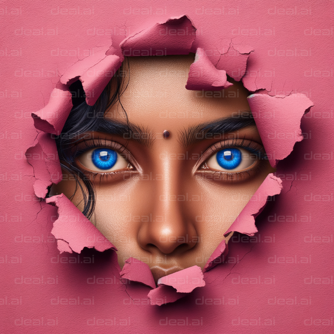 "Eyes of Wonder Through the Pink Wall"