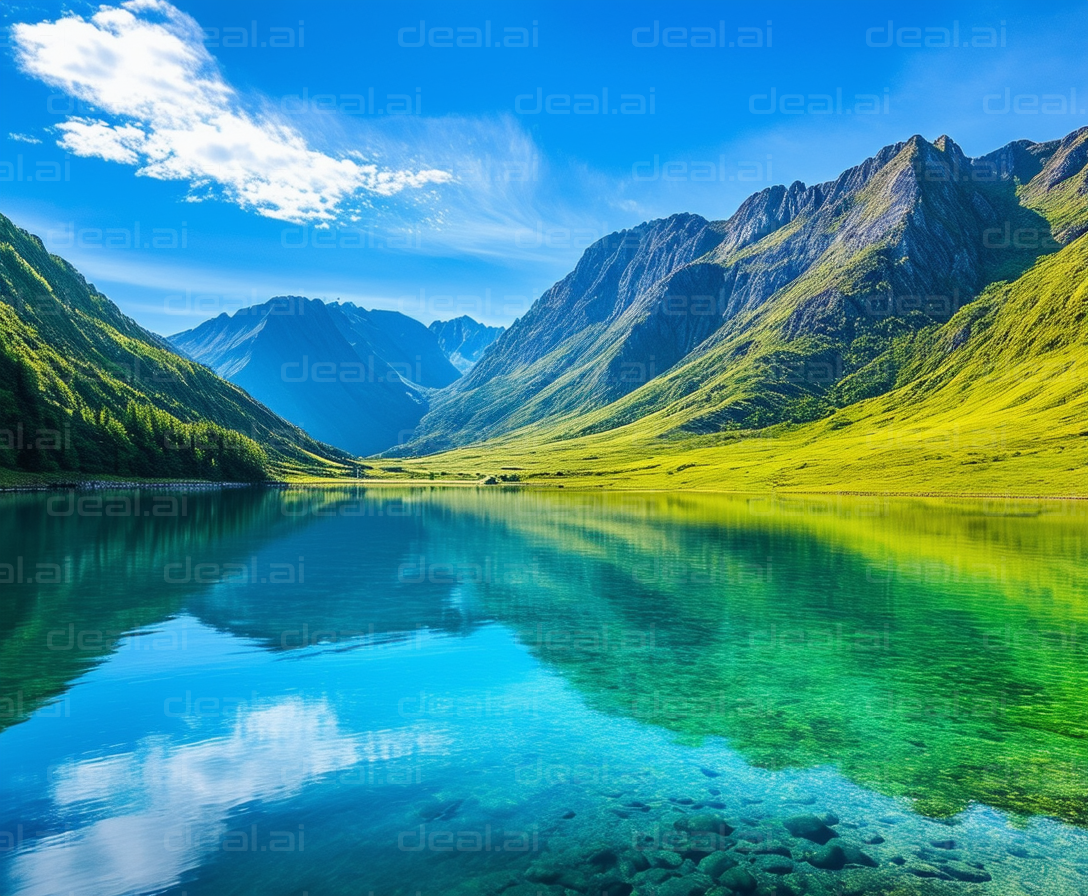 Mountain Reflections on Crystal Lake