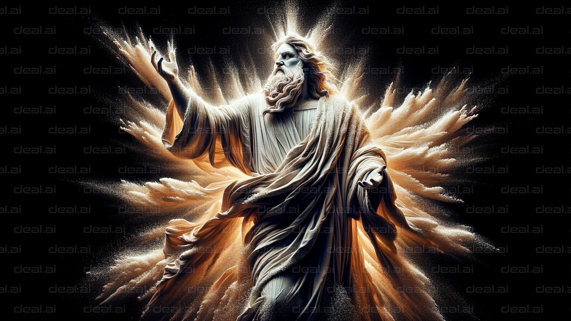 "Divine Splendor in Motion"