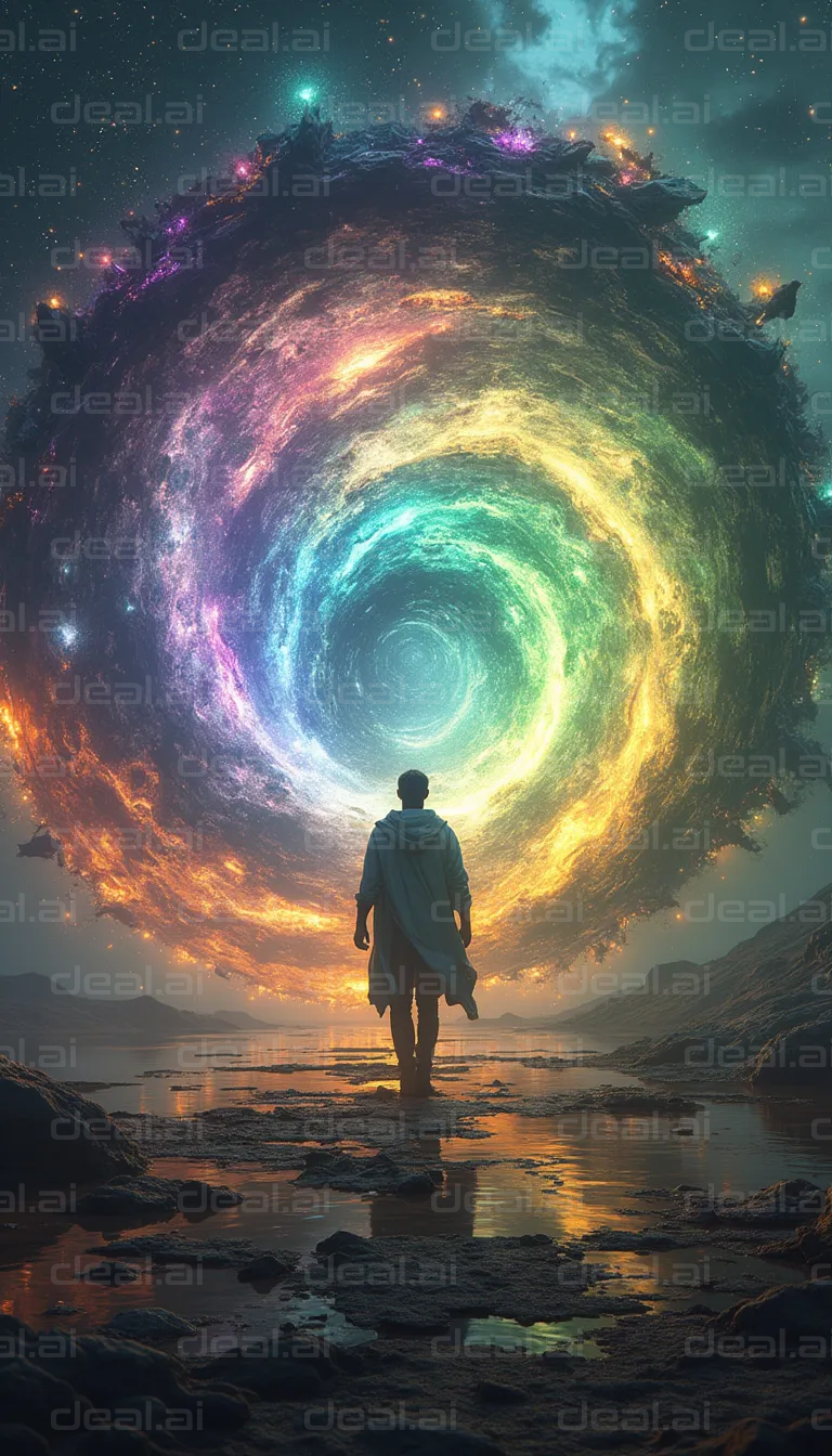 "Journey into the Cosmic Vortex"