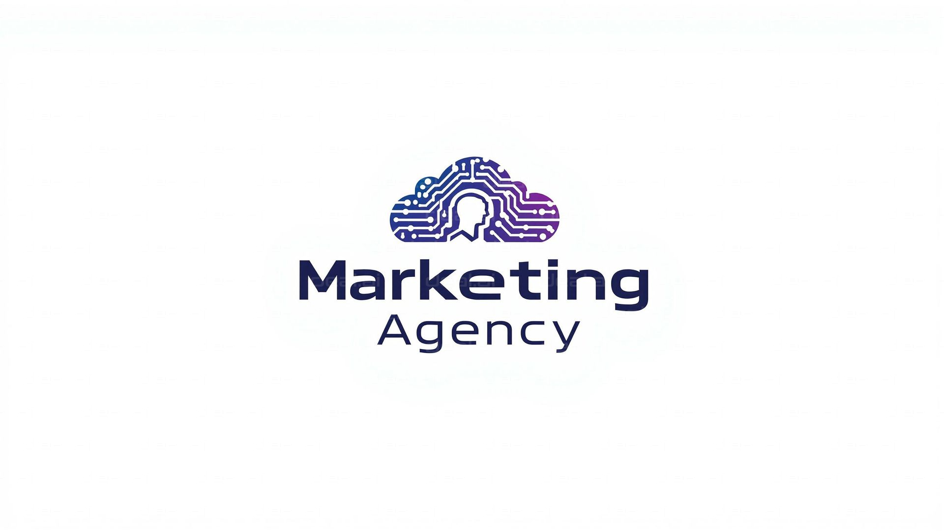 "Tech-Inspired Marketing Logo"