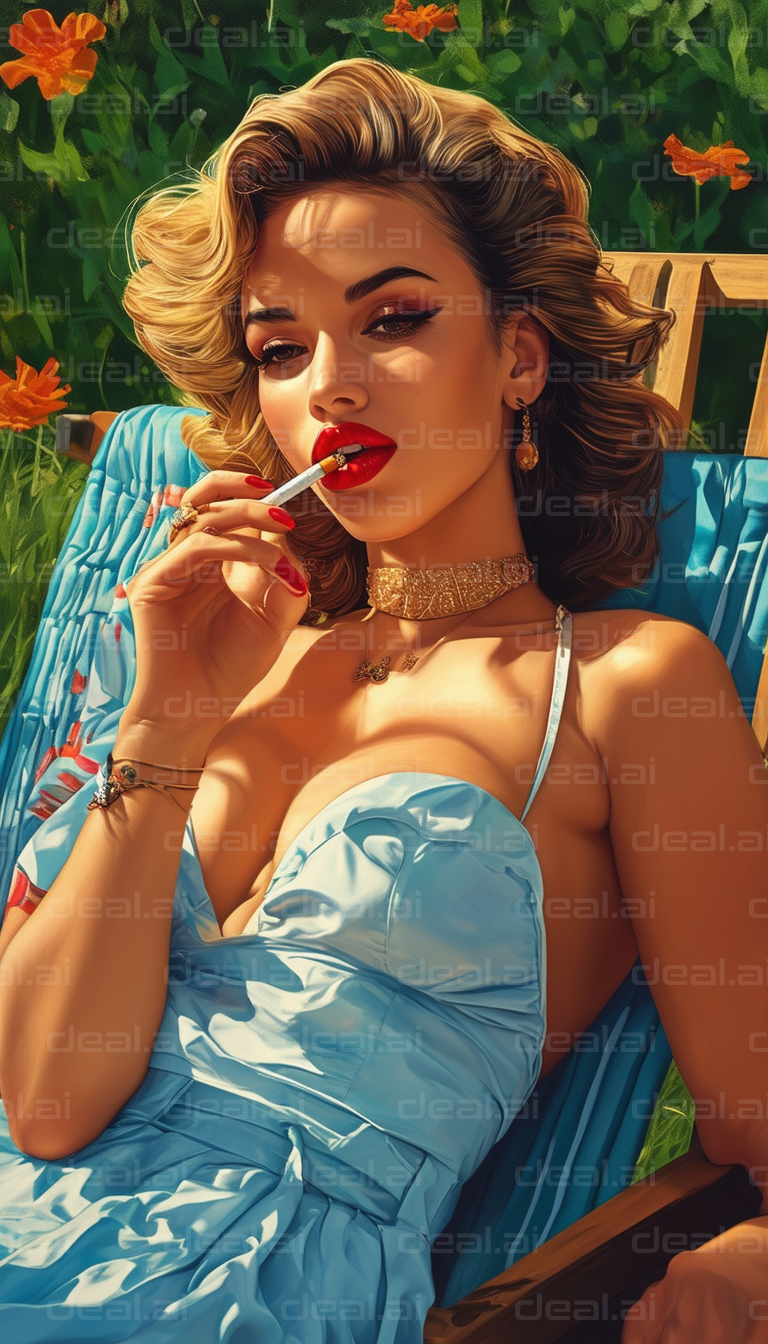 Vintage Glamour in Bright Sunlight