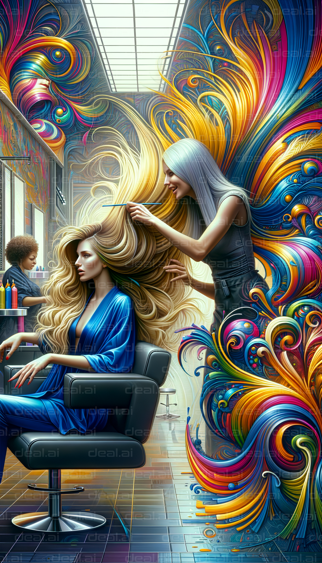 "Magical Hair Salon Transformation"