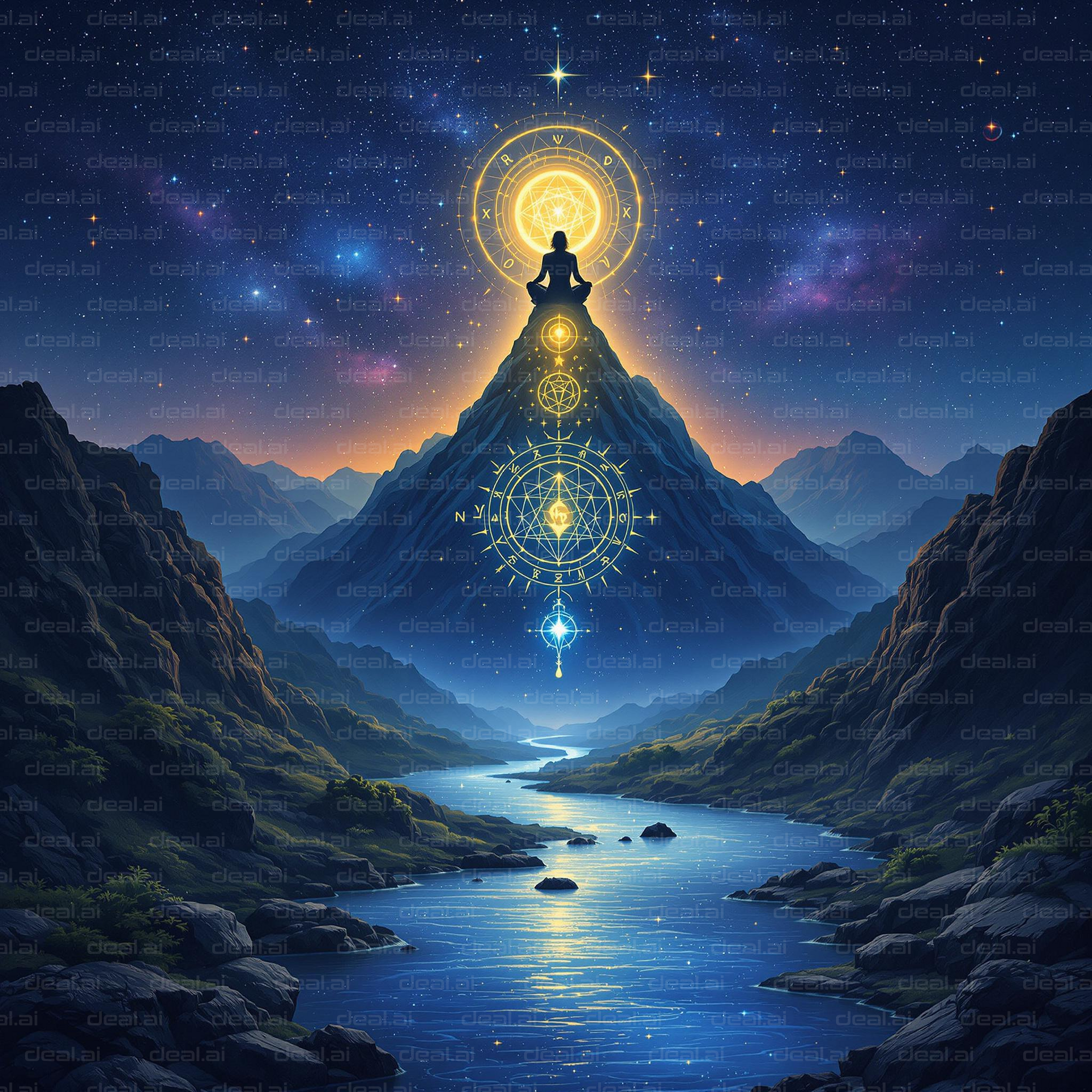 Cosmic Meditation on the Mountain