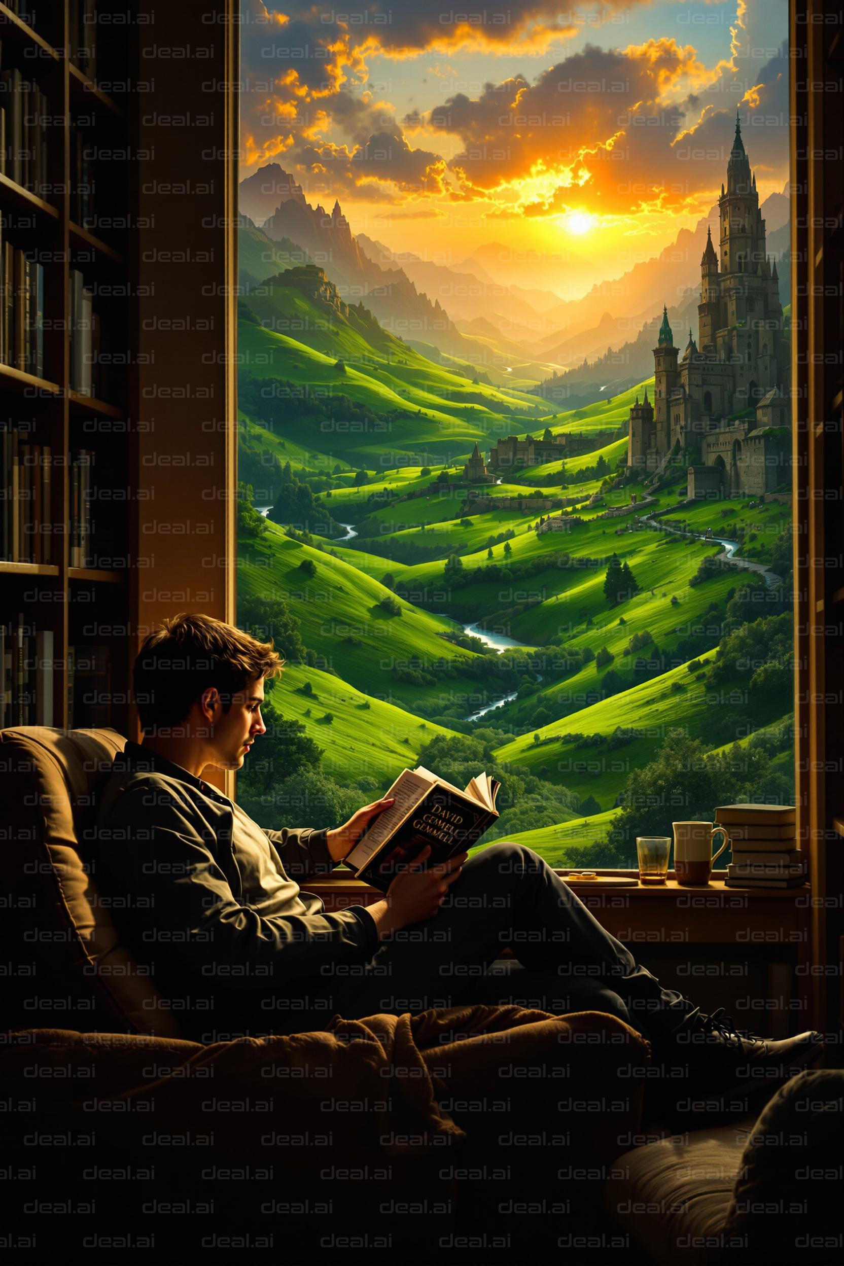 Reading Nook with Fantasy View