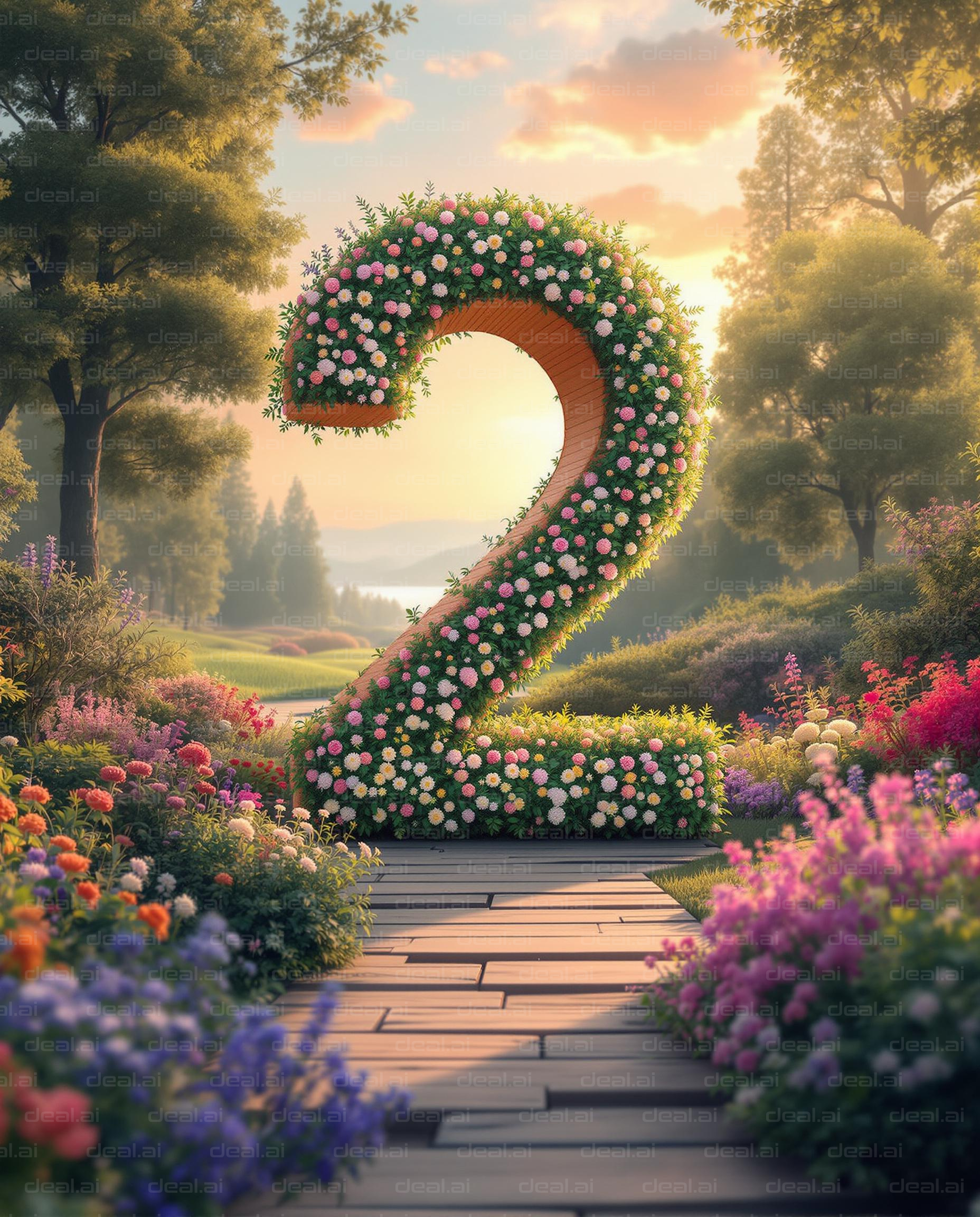 "Floral Number Two at Sunset"