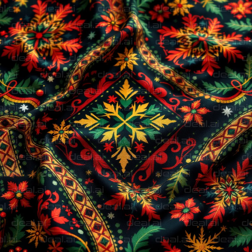 Colorful Festive Fabric Design
