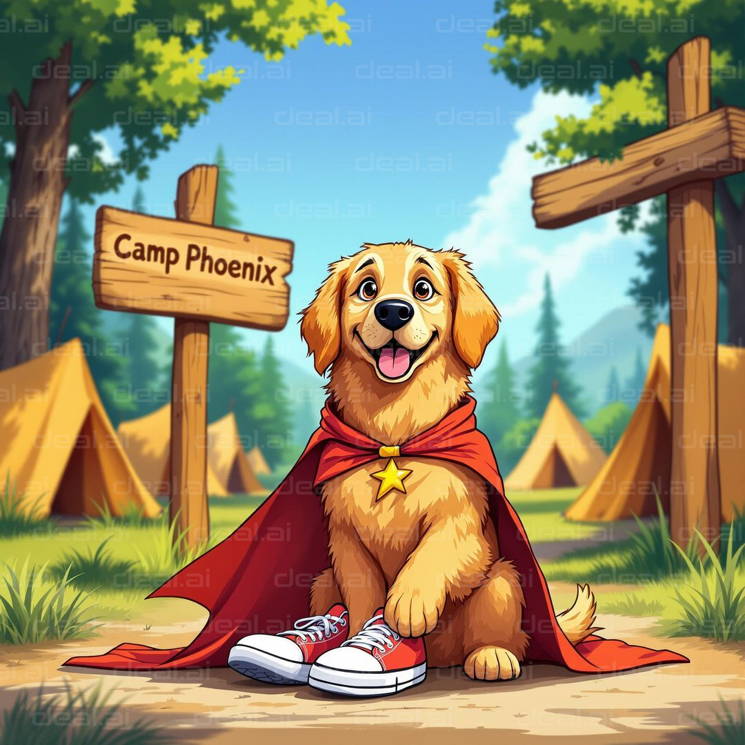 Superhero Pup at Camp Phoenix