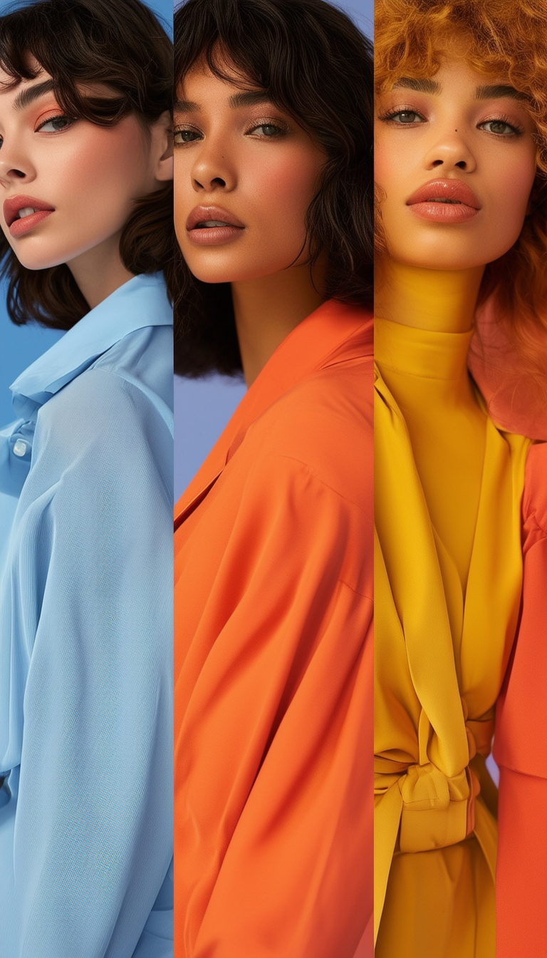 Colorful Fashion Trio Portrait