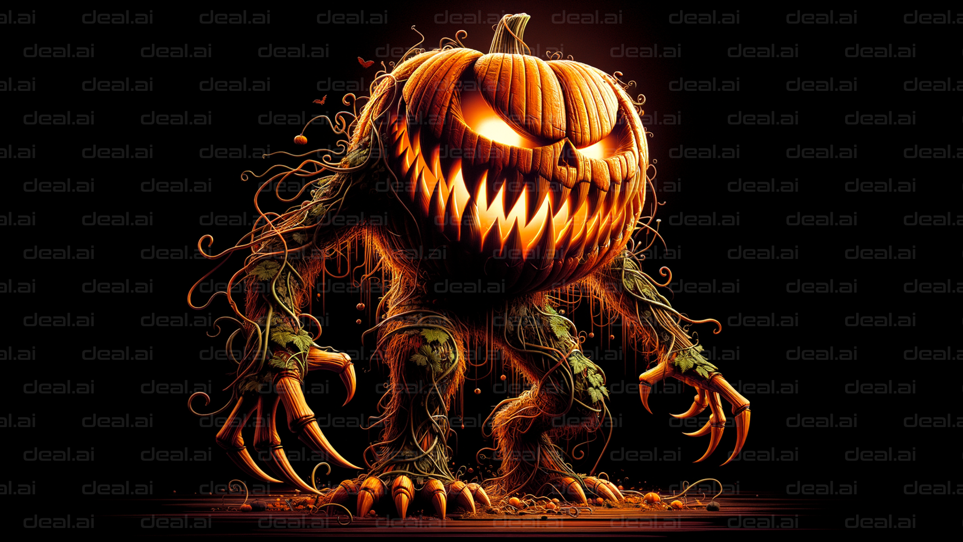 Creepy Jack-O'-Lantern Monster