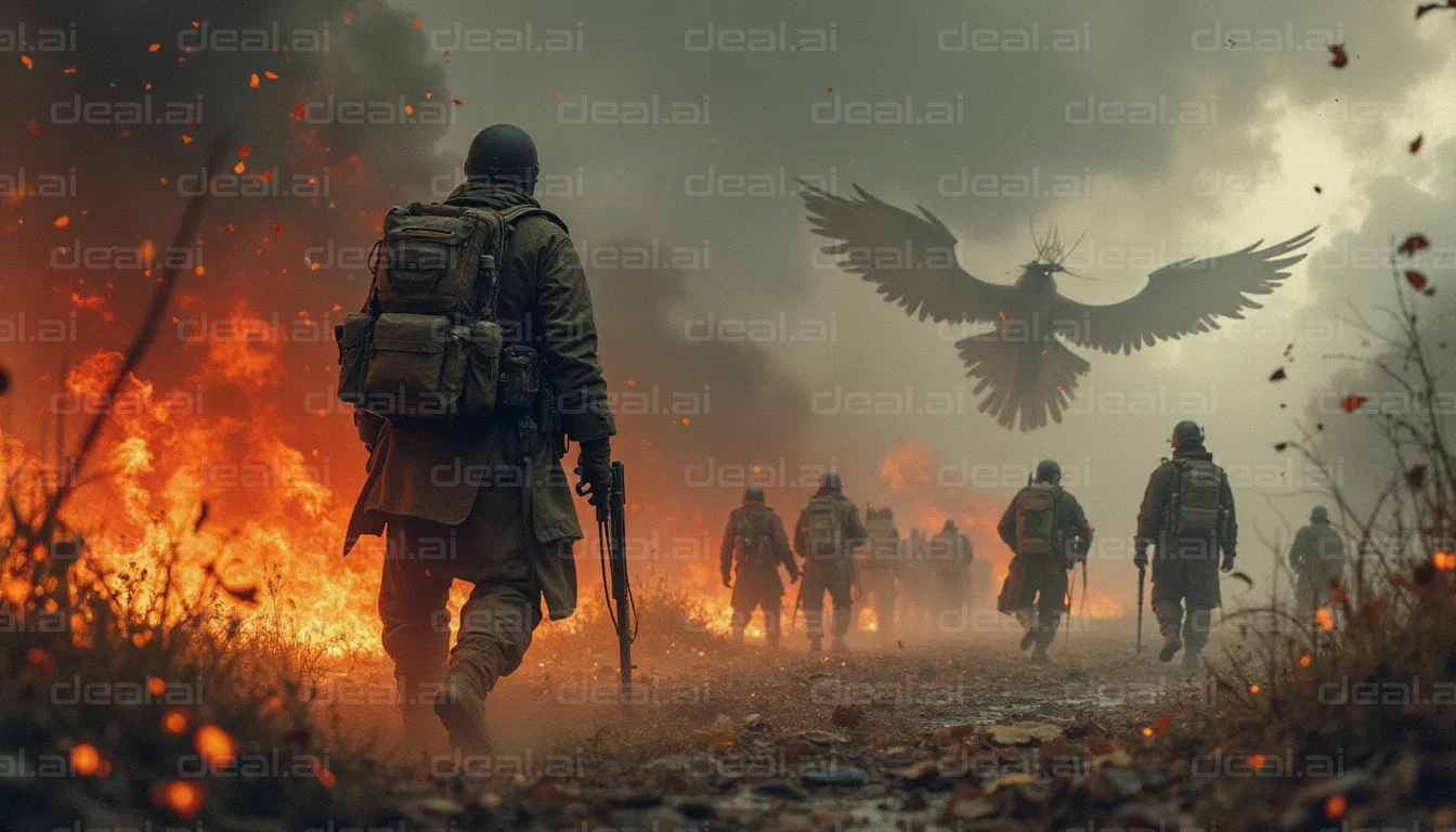 "Fiery Battle and Soaring Spirit"