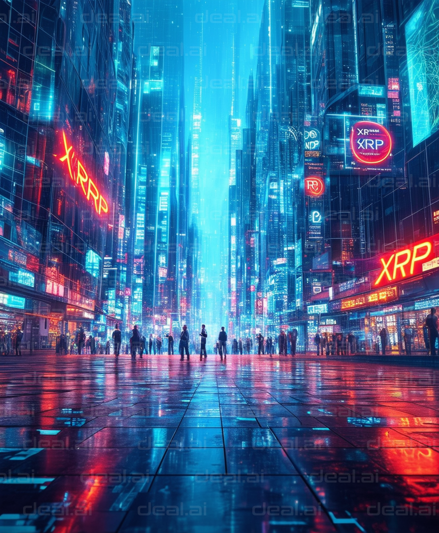 Futuristic Neon Cityscape at Night