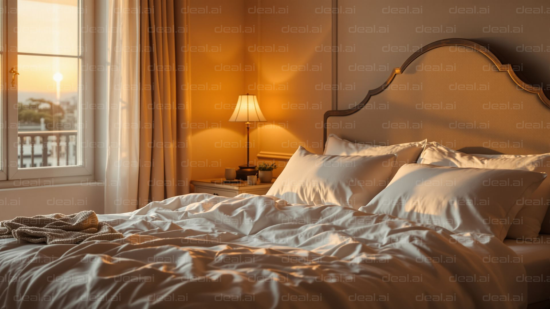 Cozy Sunrise Bedroom Scene