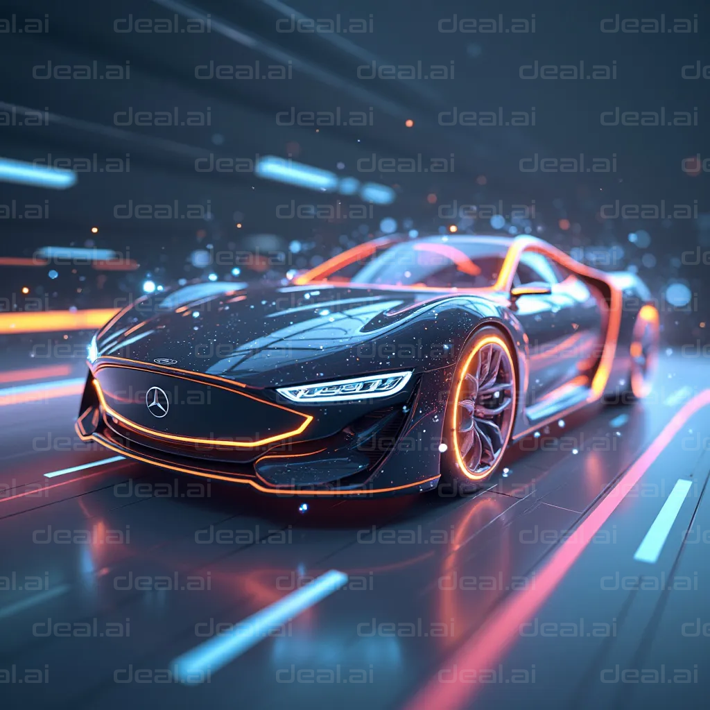 Futuristic Electric Sports Car
