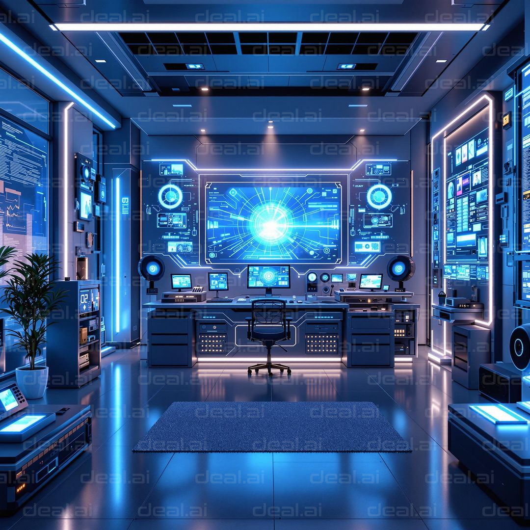 Futuristic Control Room Design