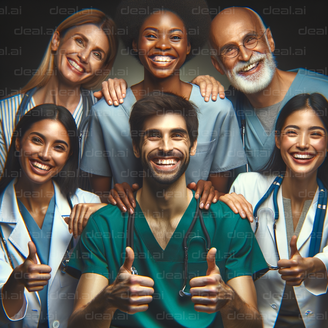 Cheerful Healthcare Team