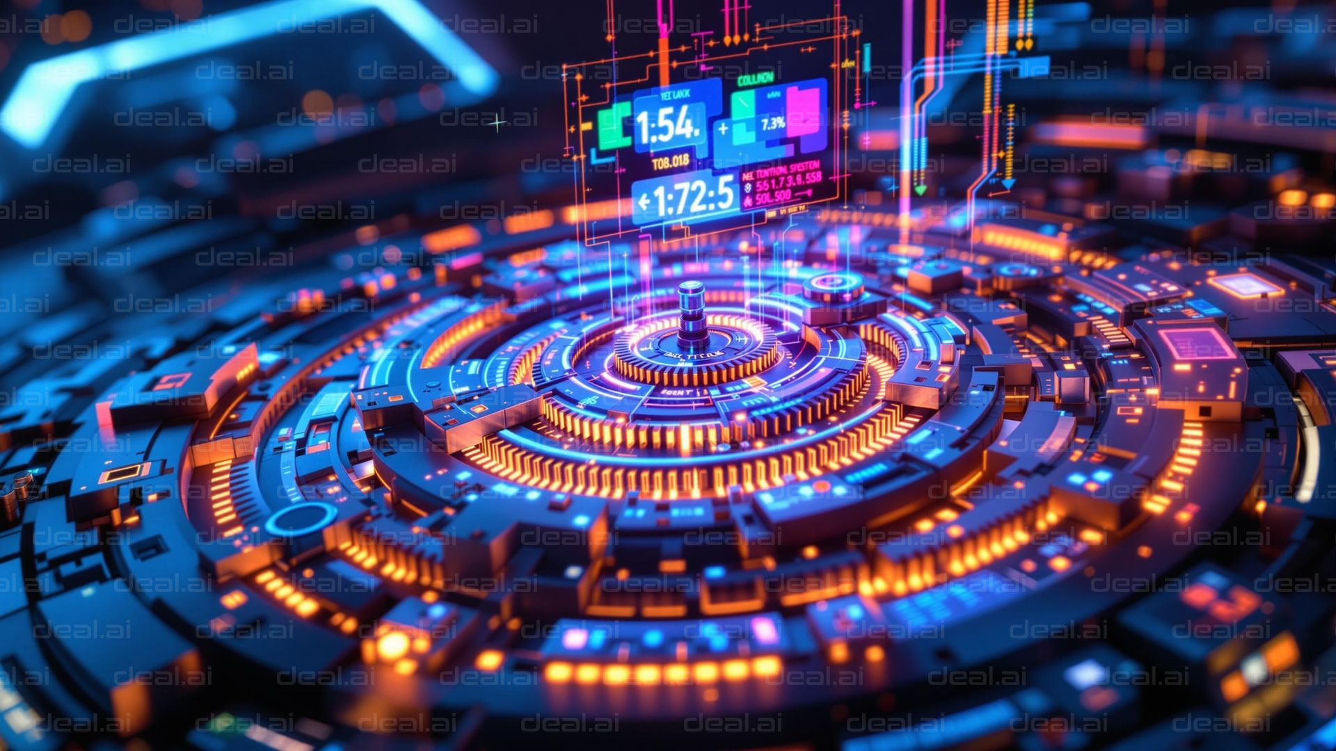 Futuristic Data Interface Design