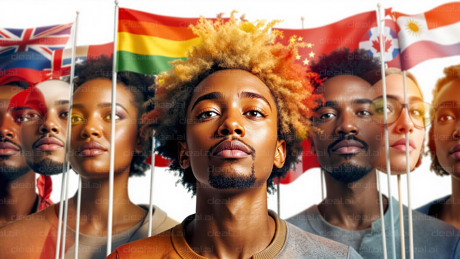 "Diverse Faces, United Flags"
