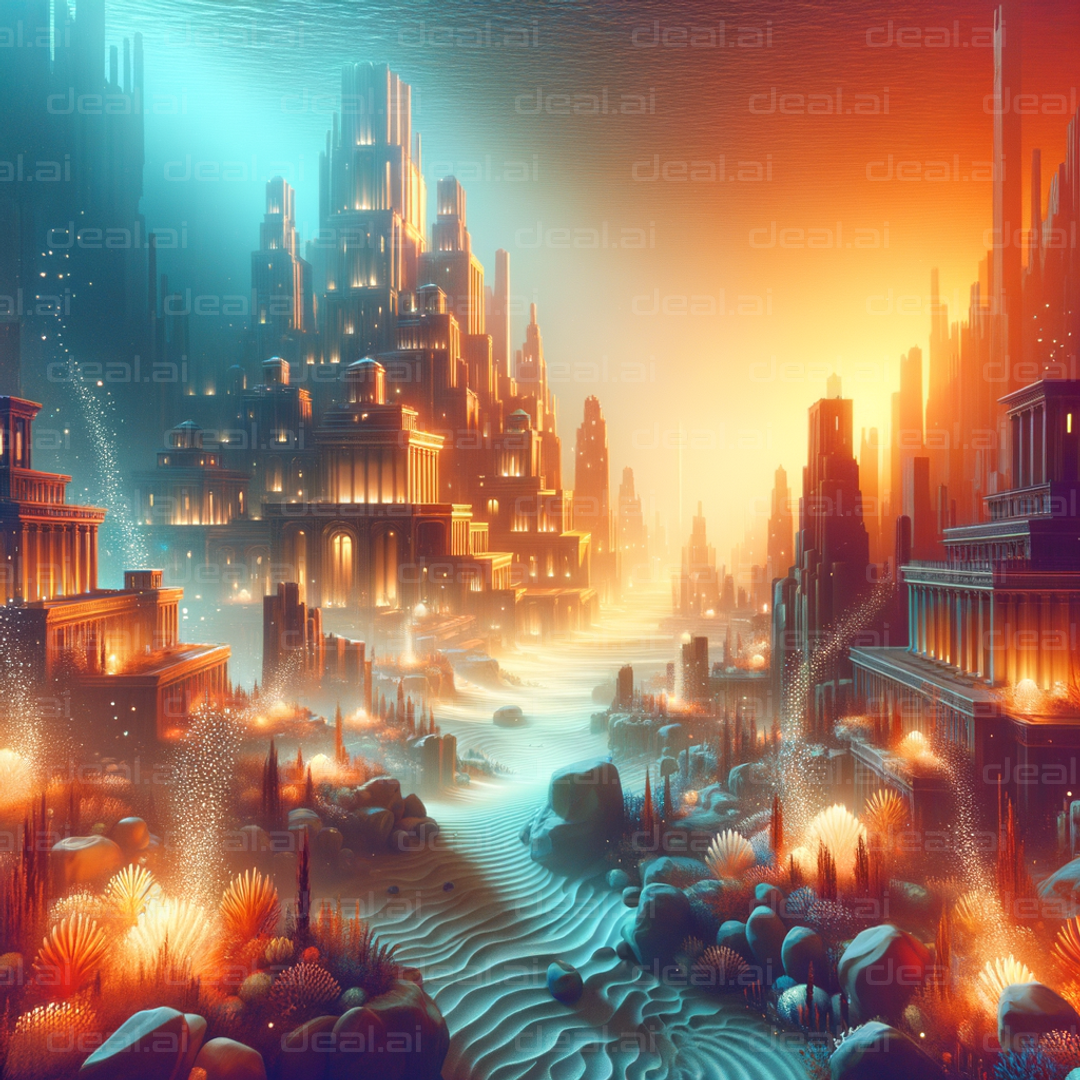 Enigmatic Underwater Cityscape – Deal.ai Art Marketplace