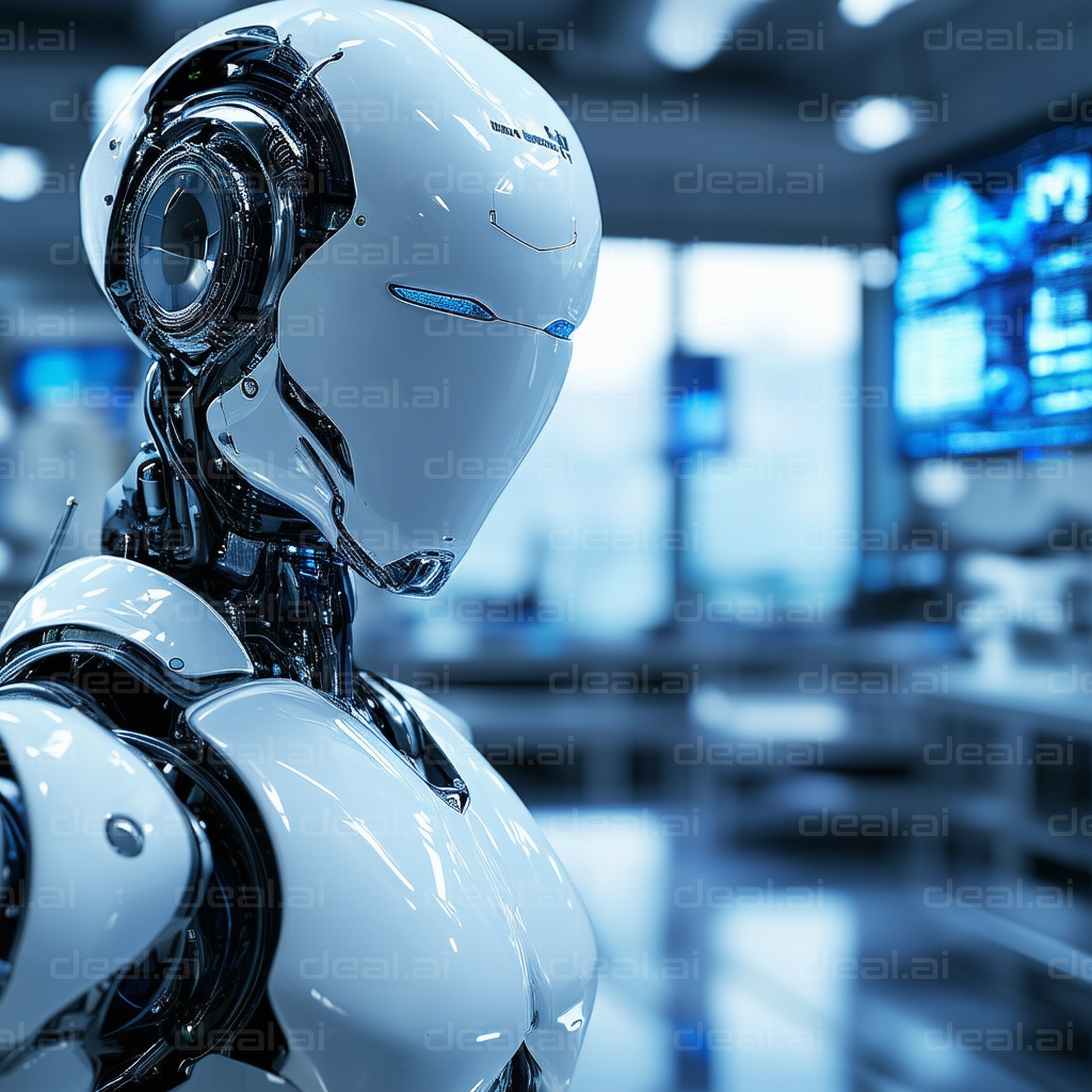 "Advanced Humanoid Robot in Laboratory"