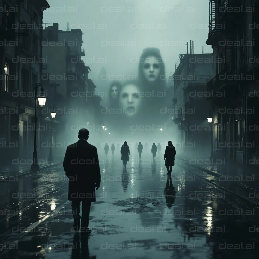 "Mysterious Faces in the Fog"