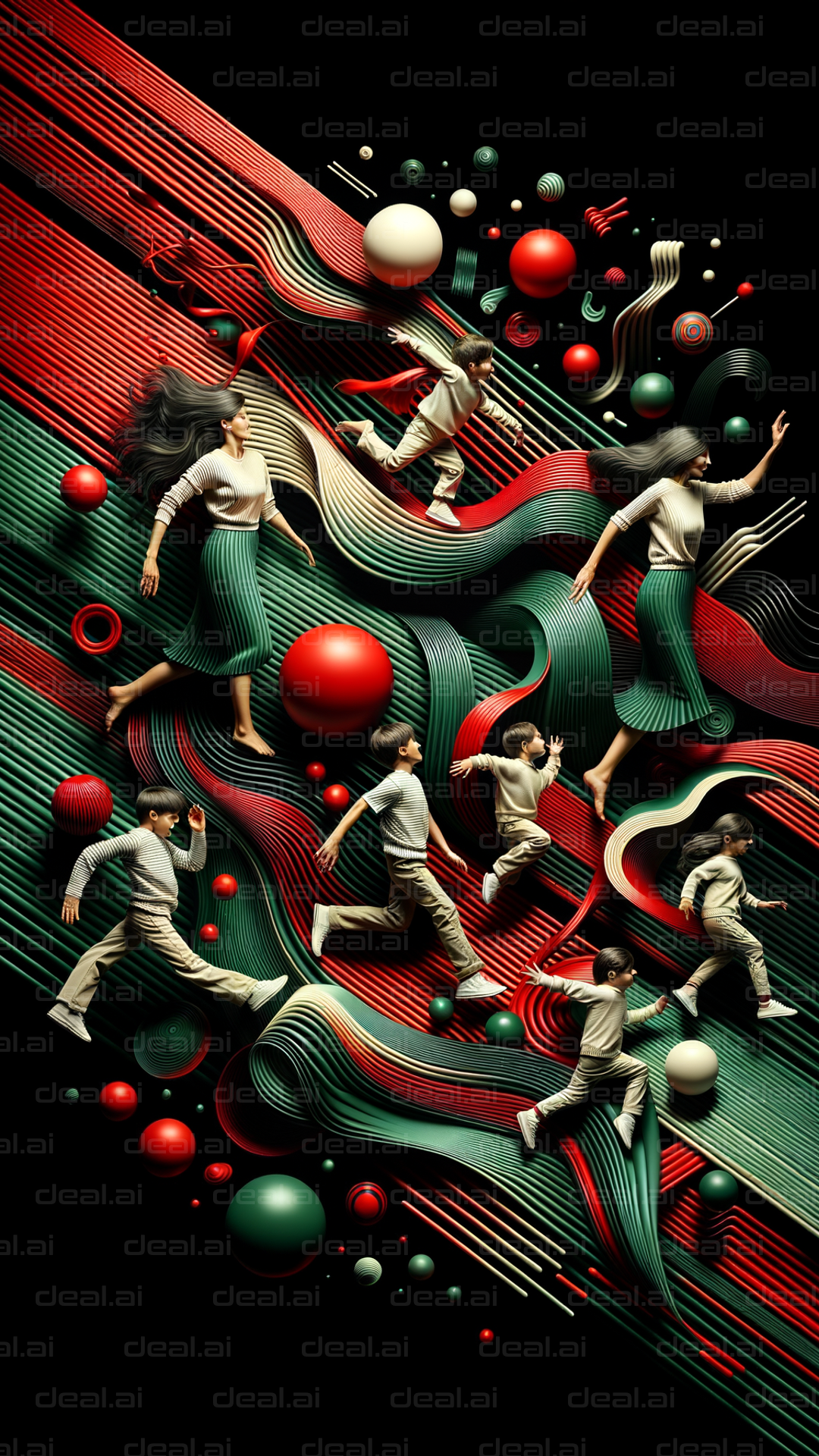 "Dynamic Flow of Life and Motion"