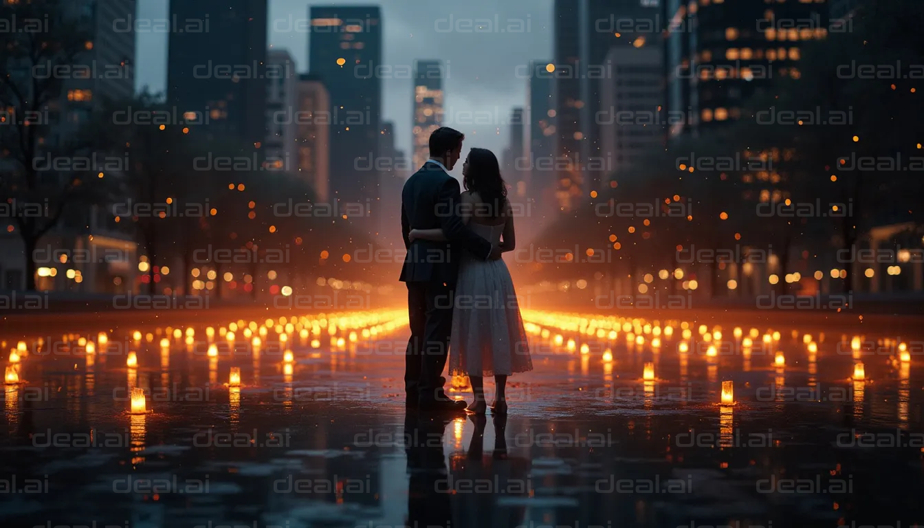 "Romantic Evening in the City Lights"