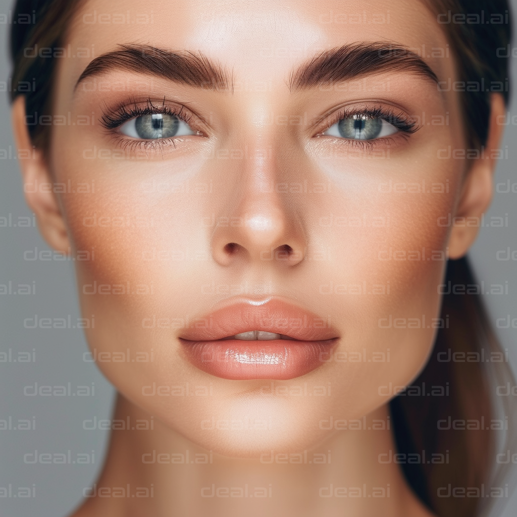 "Close-Up of Woman with Radiant Skin"