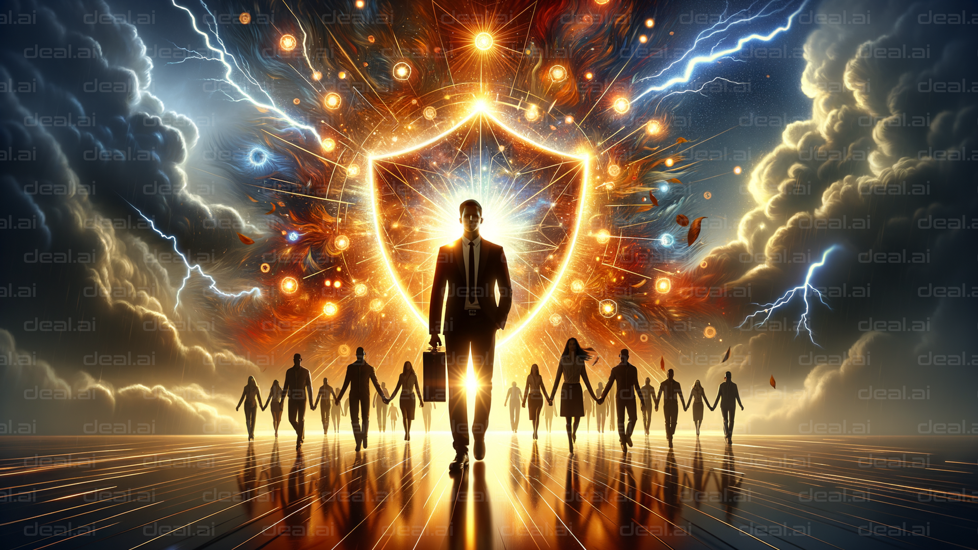 "Unified Power Amidst Cosmic Storm"