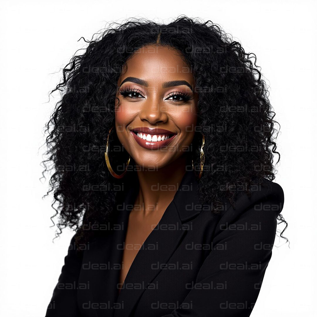 Confident Woman with Radiant Smile