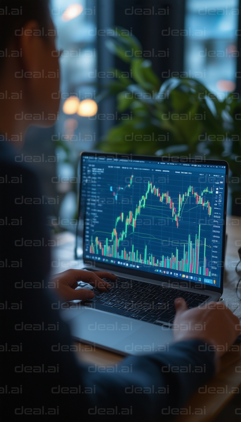 Analyzing Financial Graphs on Laptop