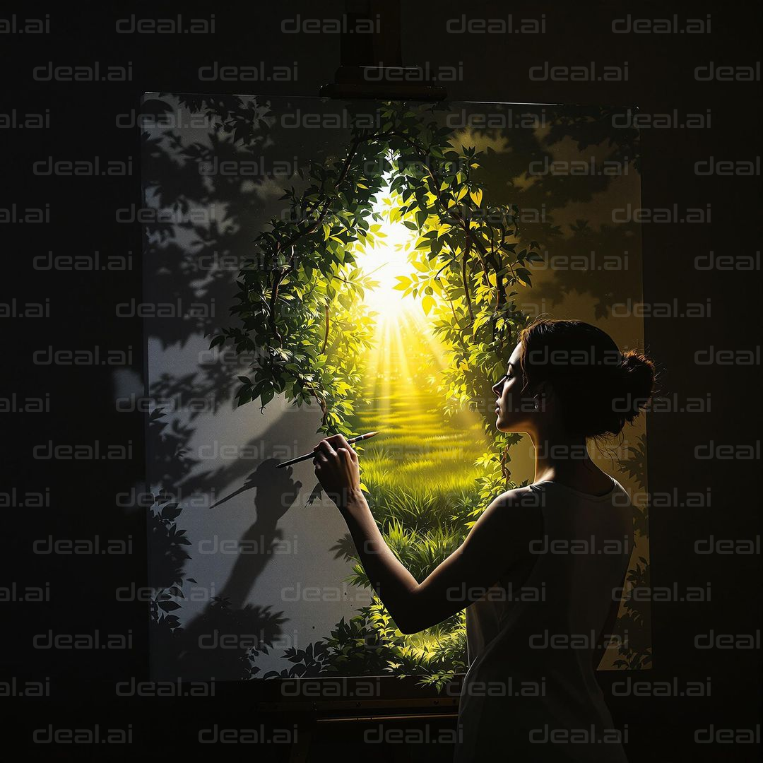 Painting Light in the Forest