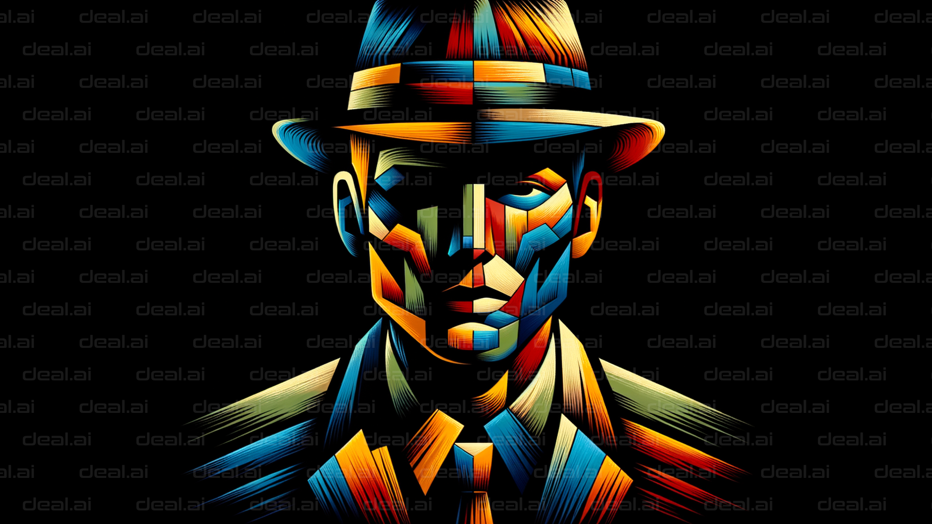 Colorful Geometric Portrait