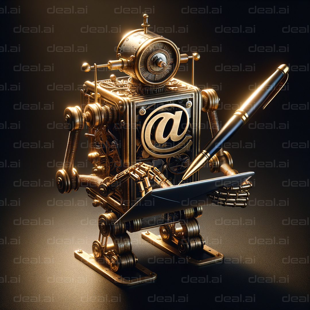 "Retro Robot Email Writer"