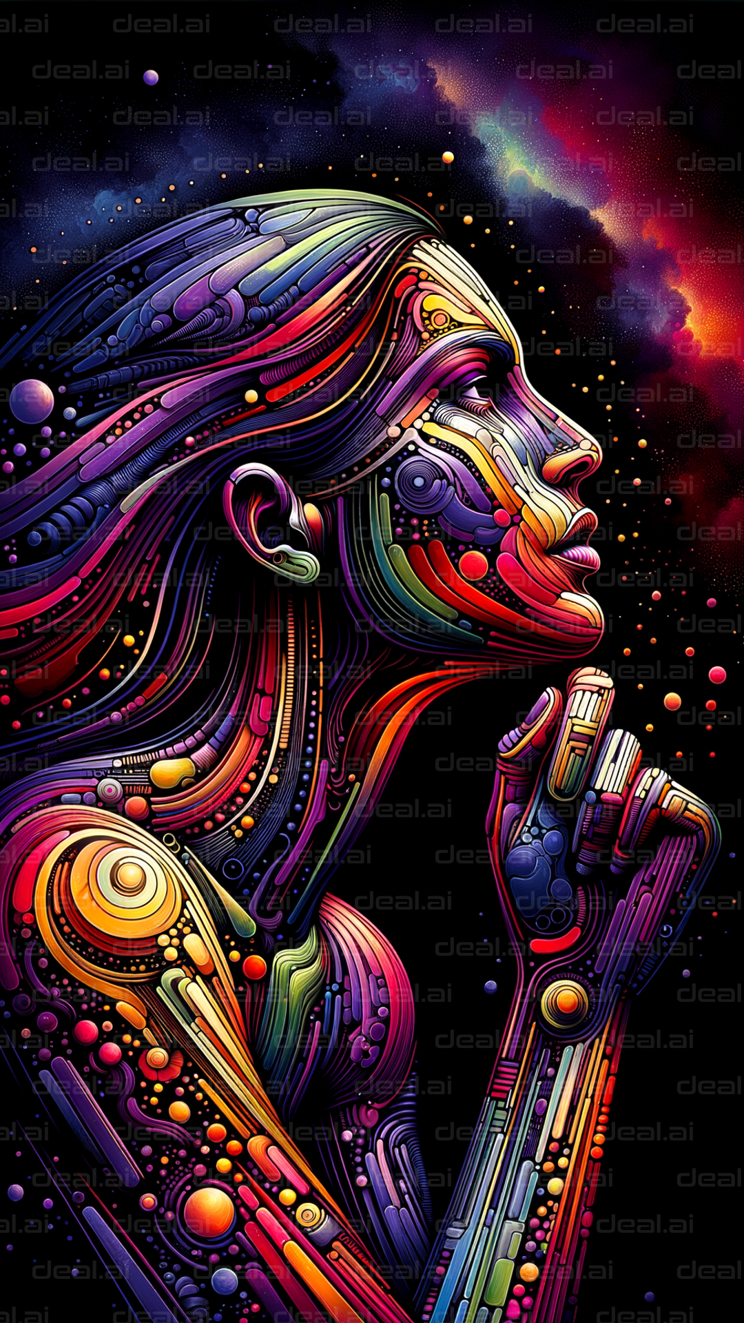 Cosmic Contemplation in Colors