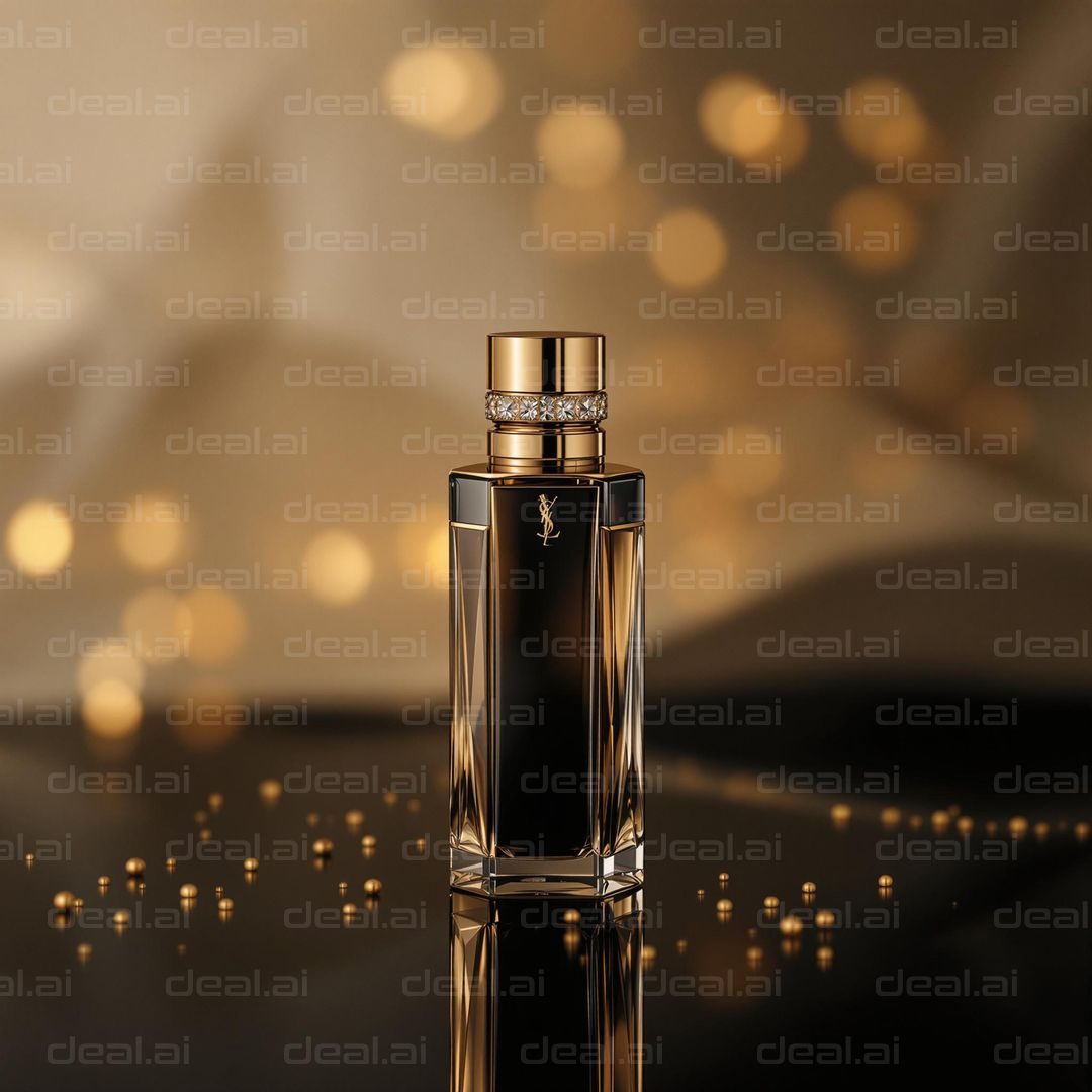 Luxurious Gold Perfume Bottle