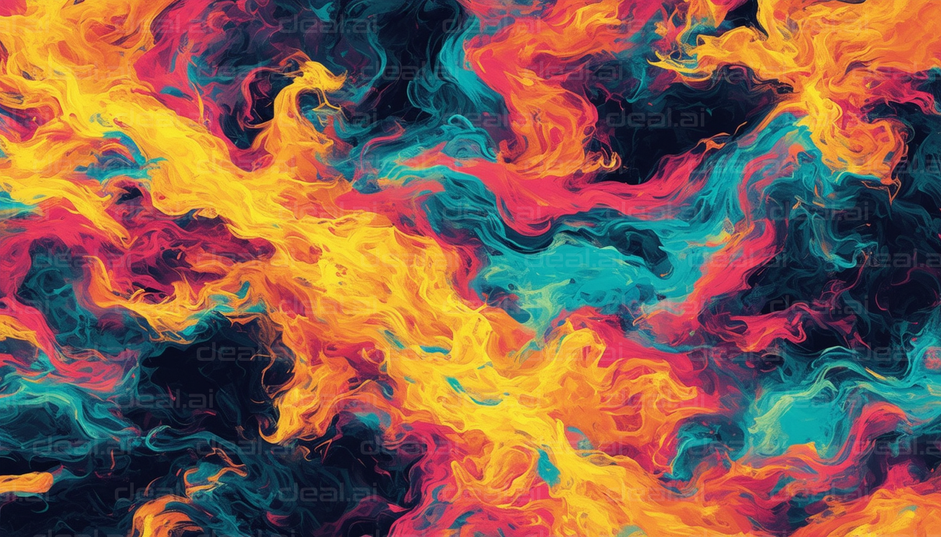 "Vivid Abstract Swirls of Color"