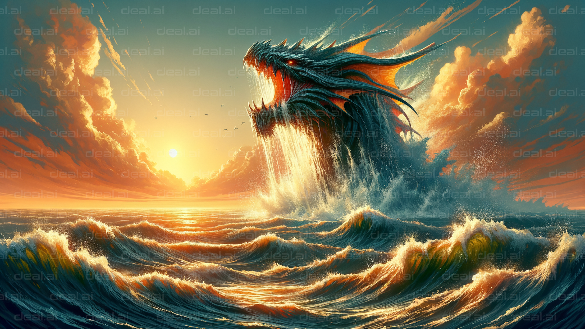 "Sea Dragon at Dawn"