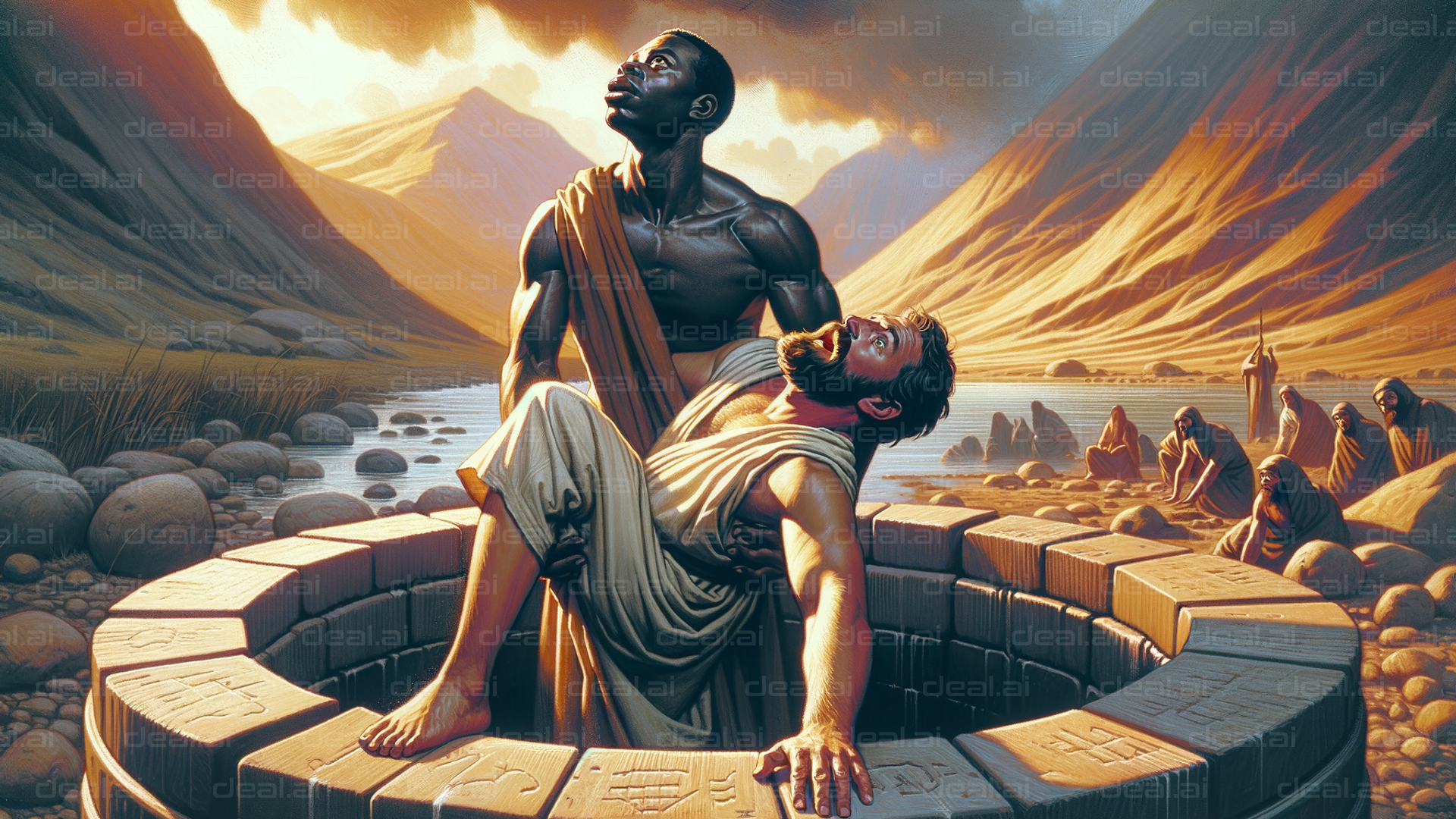 "Rescue by the River Stone Well"