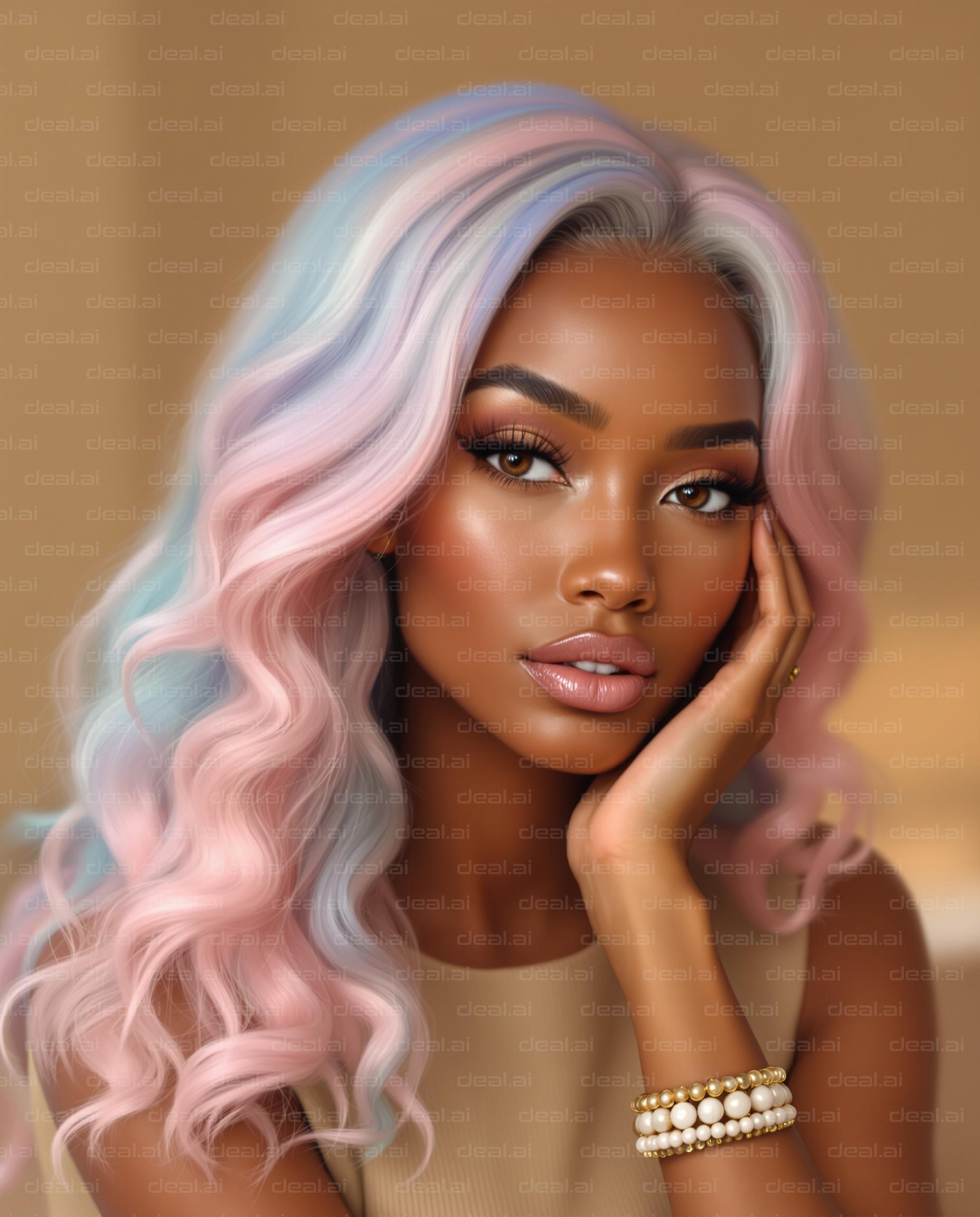 Pastel Elegance: Radiant Beauty