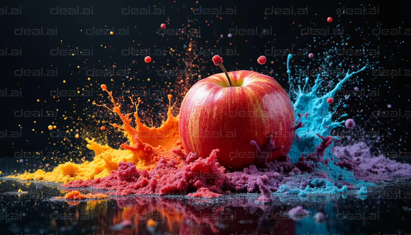 Colorful Apple Explosion