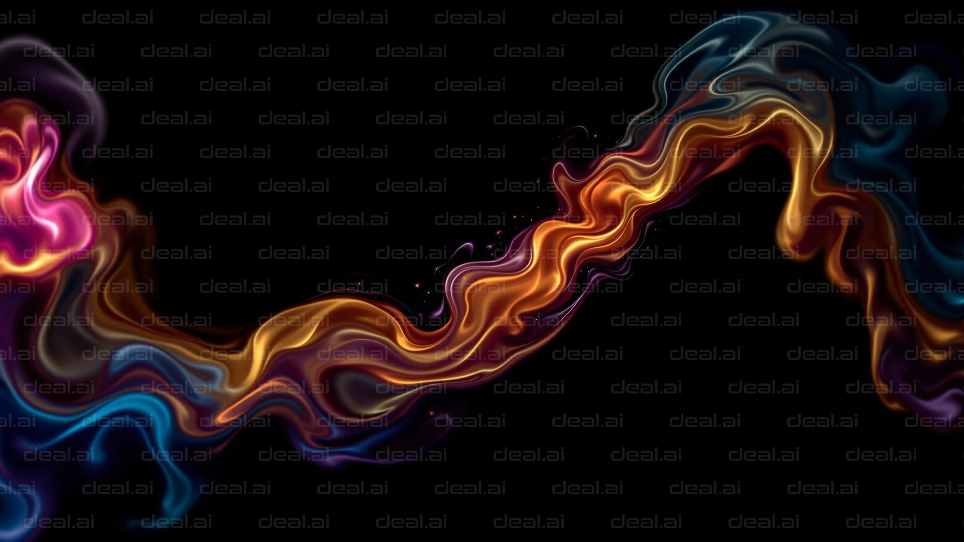 Colorful Abstract Fluid Waves