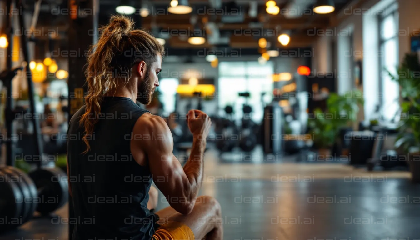 "Focused Gym Workout"