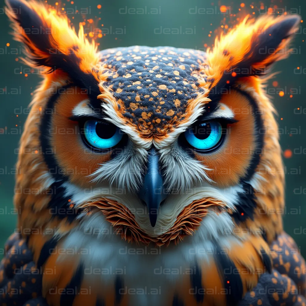 "Fiery Glare of the Mystic Owl"