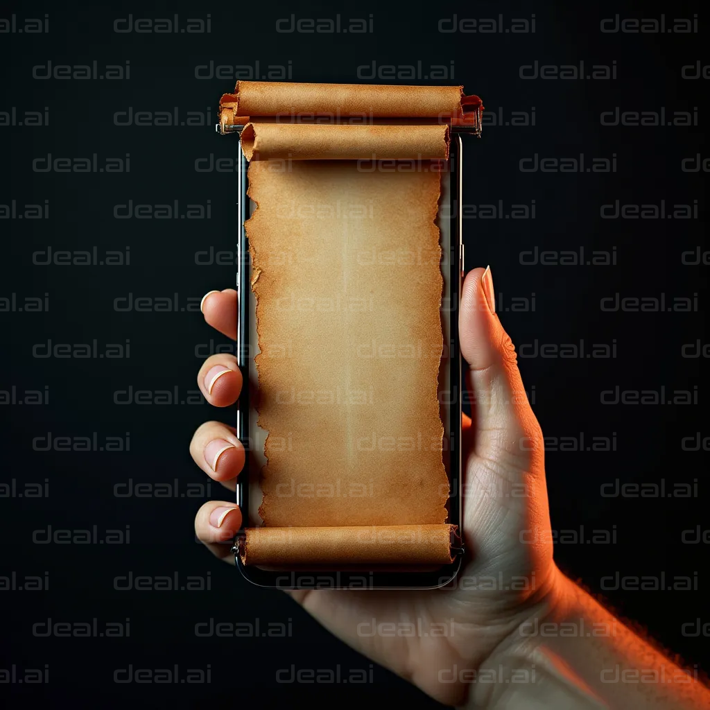 "Digital Age Meets Ancient Scroll"