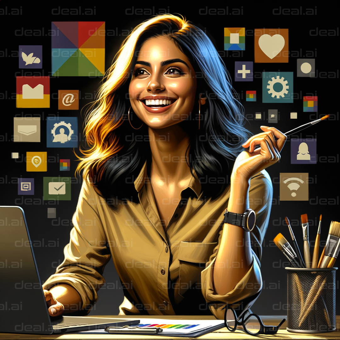 Creative Digital Artist at Work