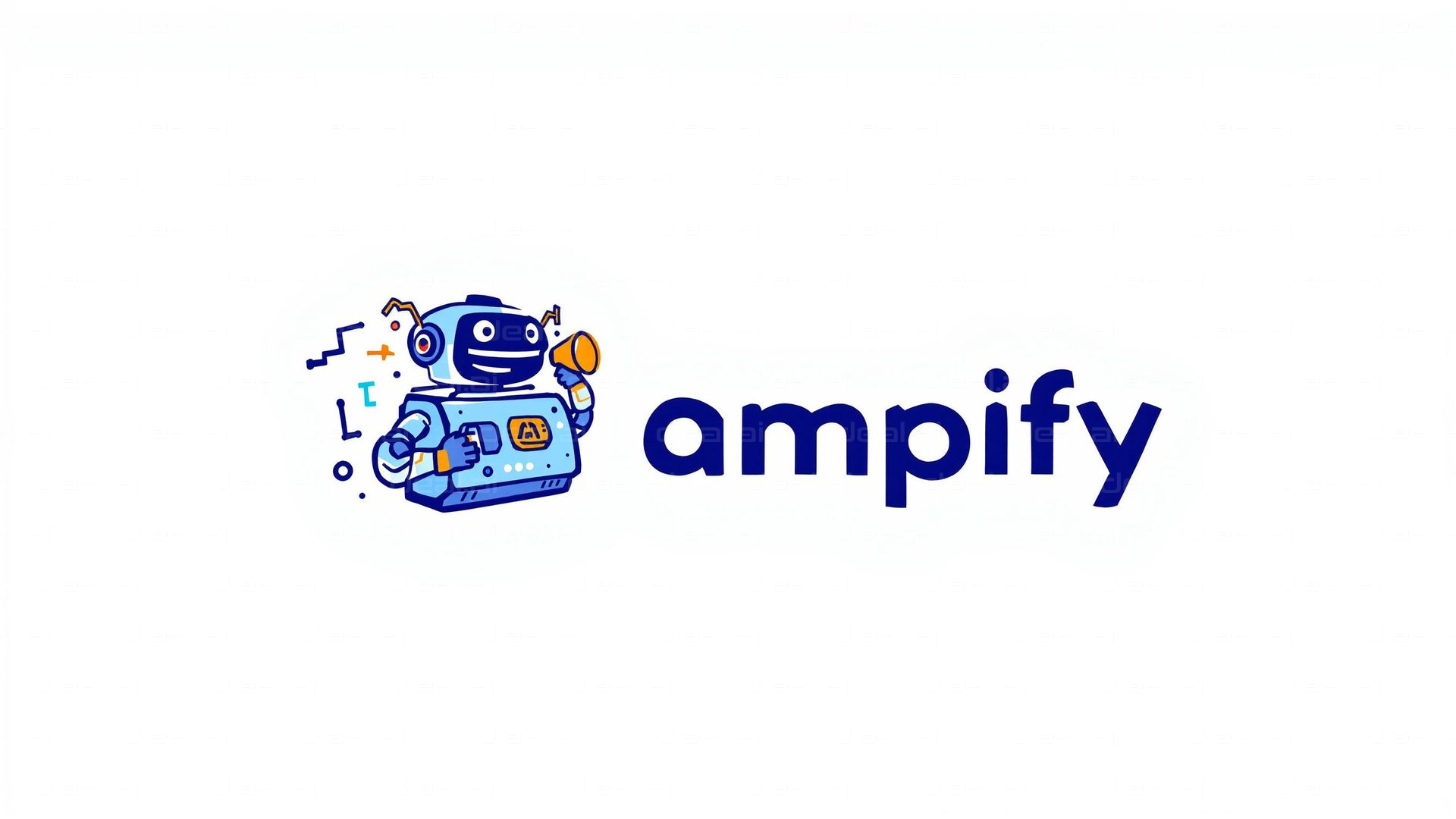 "Amplify Logo with Robot"