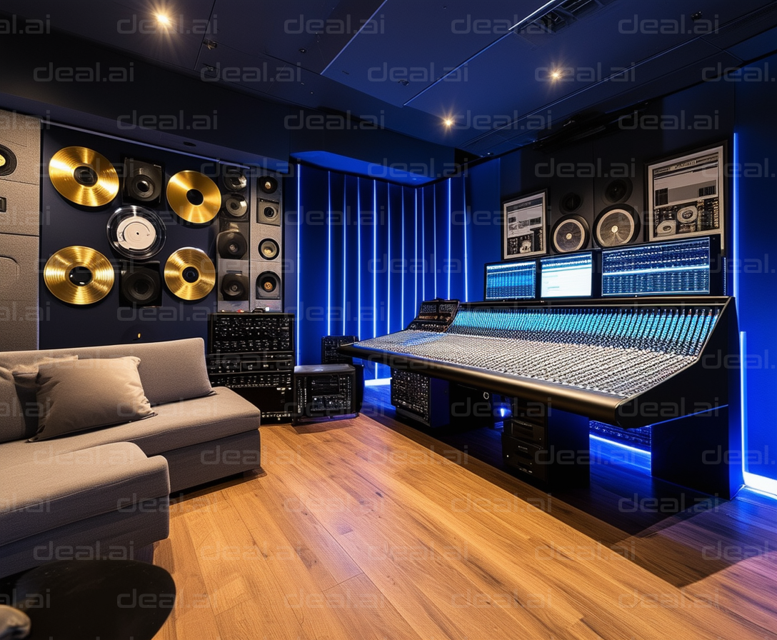 Modern Music Recording Studio